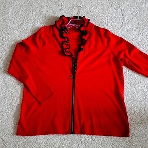 Amazing Red Belldini zippered sweater.